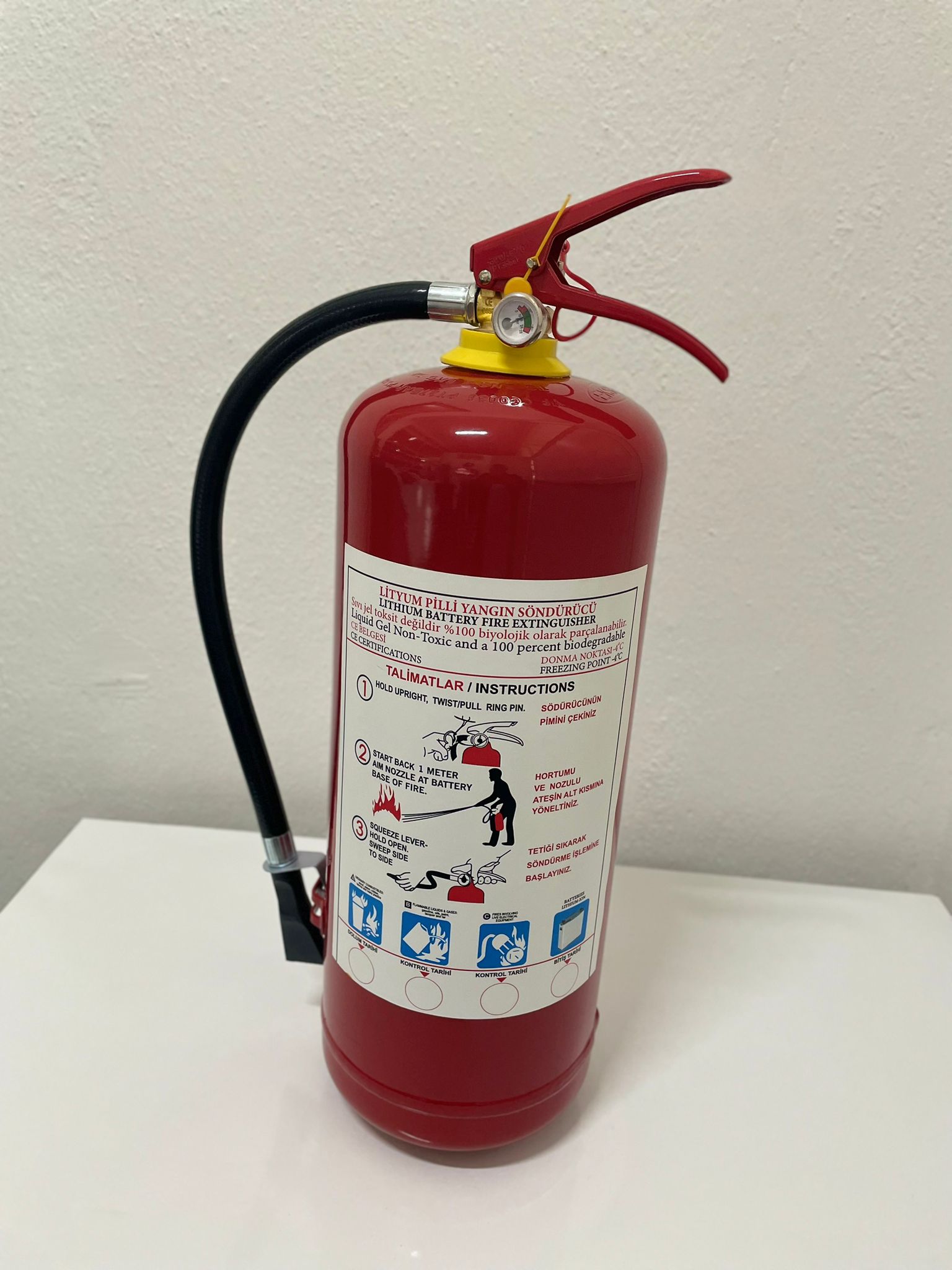 1kg, 2kg, 6kg,Lityum Pilli Yangın Söndürme Cihazı